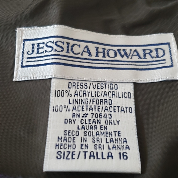 Jessica Howard 16 perfectly plaid maxi tank dress fully lined - Picture 3 of 7